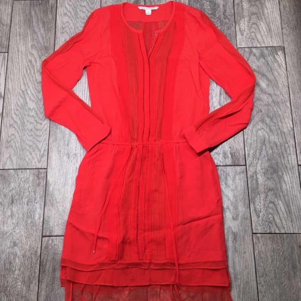 SALE! Diane Von Furstenberg new slice orange dress